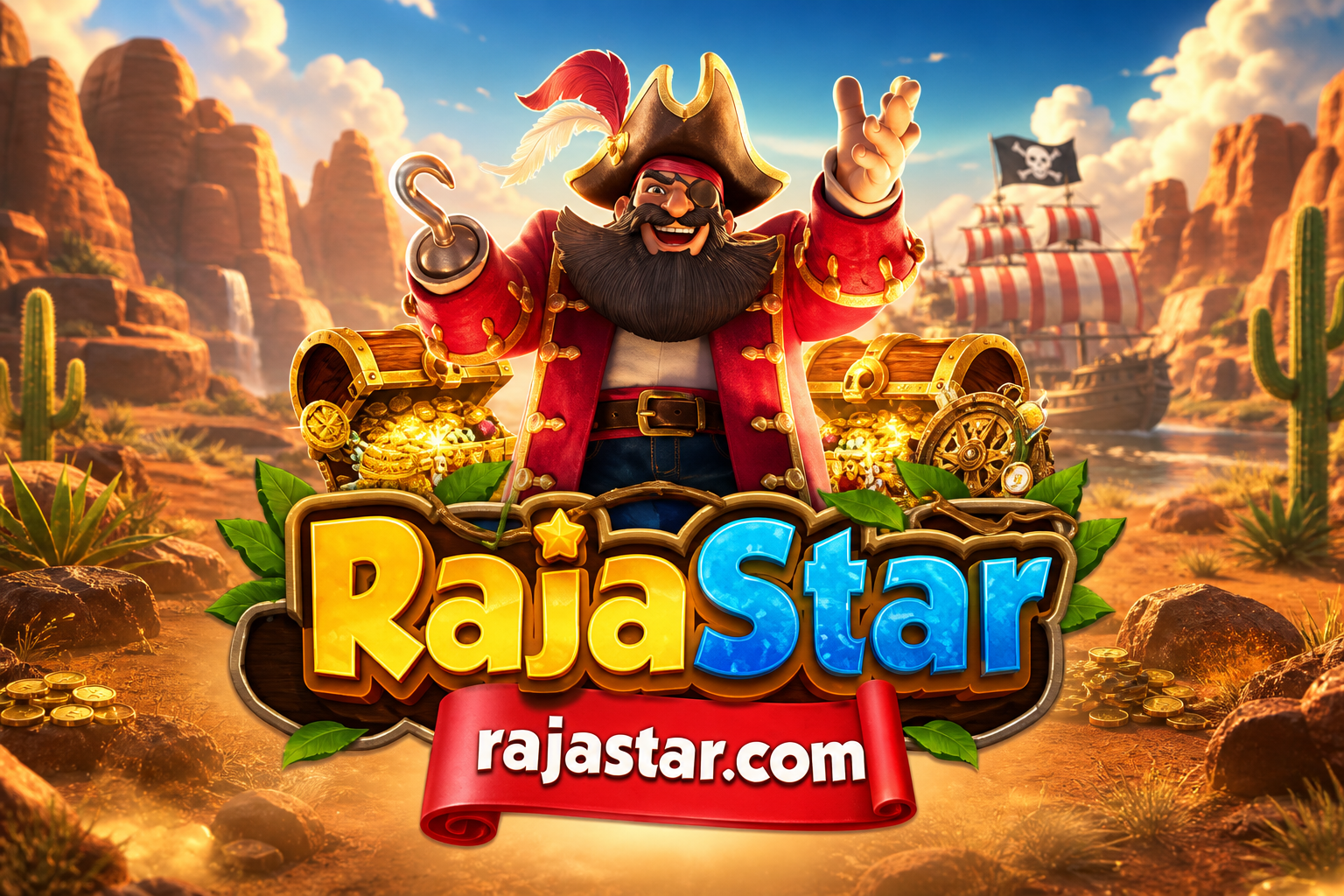 RajaStar: bajak laut, harta, teks RajaStar rajastar.com.